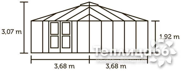 Теплица Juliana Oasis Aluminium