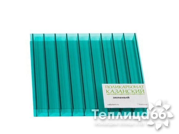 Поликарбонат сотовый Rational зеленый 10 мм 2,1х6 м
