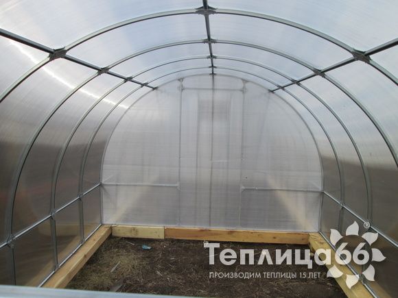 Теплица Рада Макси из поликарбоната, ширина 3 м