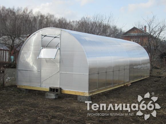 Теплица Рада Макси из поликарбоната, ширина 3 м