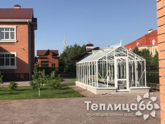 Теплица botanik standard под стекло, ширина 2,8 м