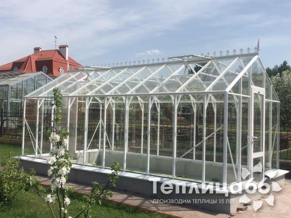 Теплица botanik standard под стекло, ширина 2,8 м