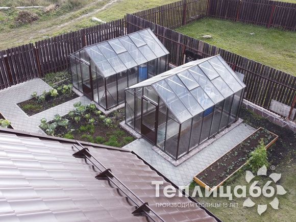 Теплица botanik standard под стекло, ширина 2,8 м