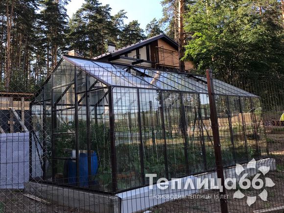 Теплица botanik standard под стекло, ширина 2,8 м