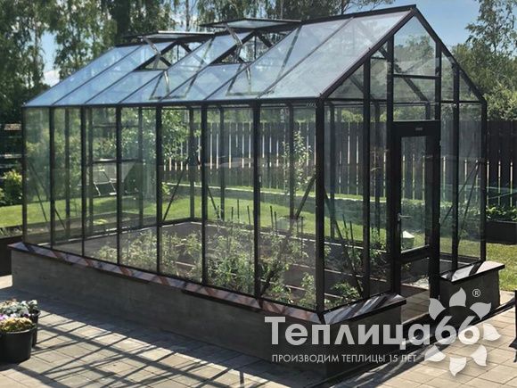 Теплица botanik standard под стекло, ширина 2,8 м