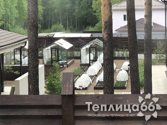 Теплица botanik standard под стекло, ширина 2,8 м