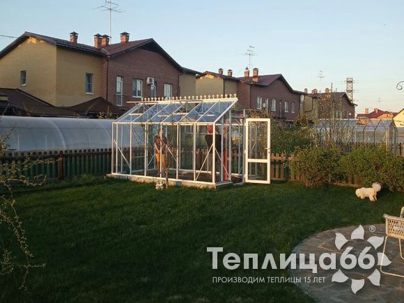 Теплица botanik standard под стекло, ширина 2,8 м
