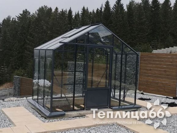 Теплица botanik standard под стекло, ширина 2,8 м
