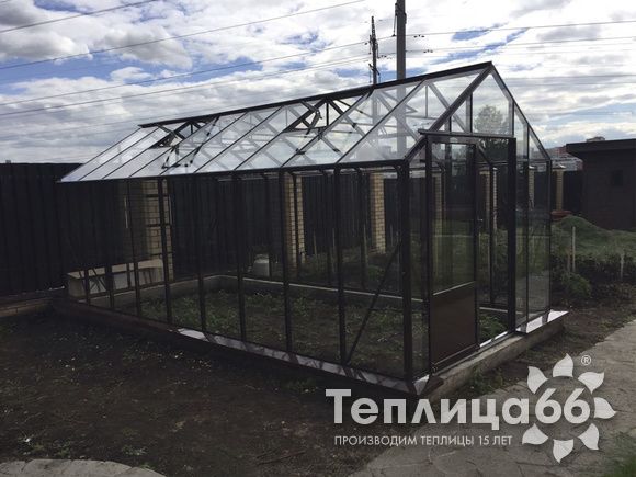 Теплица botanik standard под стекло, ширина 2,8 м