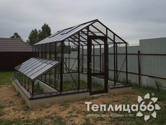 Теплица botanik standard под стекло, ширина 2,8 м