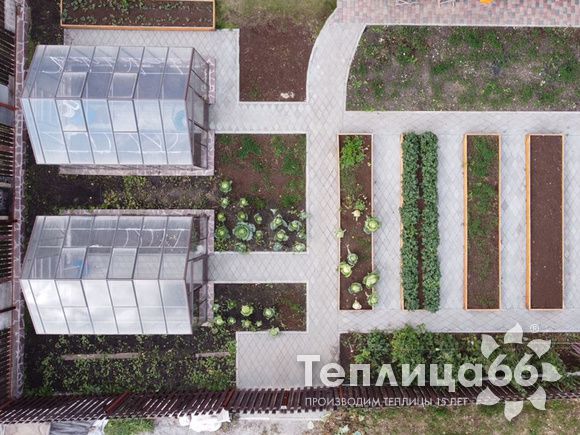 Теплица botanik standard под стекло, ширина 2,8 м