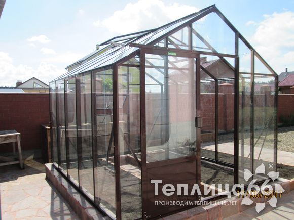 Теплица botanik standard под стекло, ширина 2,8 м