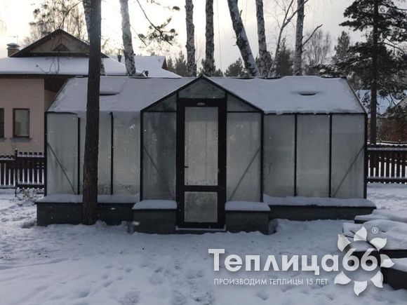 Теплица botanik T с мини-тамбуром под стекло (14 м²)