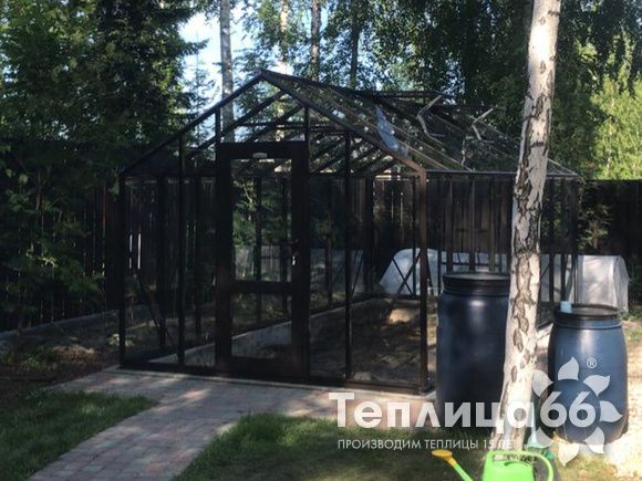 Теплица botanik standard под стекло, ширина 2,8 м