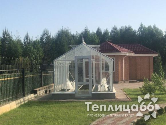 Теплица botanik standard под стекло, ширина 2,8 м