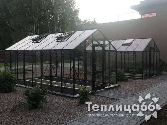 Теплица botanik standard под стекло, ширина 2,8 м
