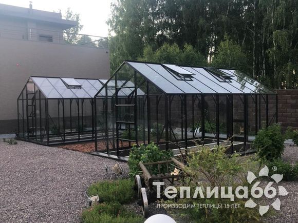 Теплица botanik standard под стекло, ширина 2,8 м