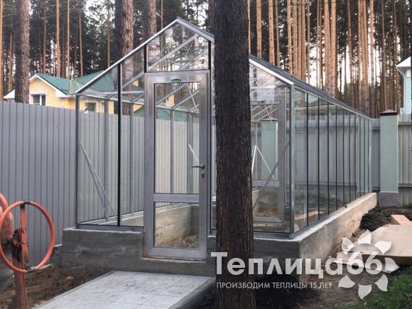 Теплица botanik standard под стекло, ширина 2,8 м