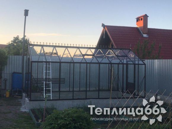 Теплица botanik standard под стекло, ширина 2,8 м