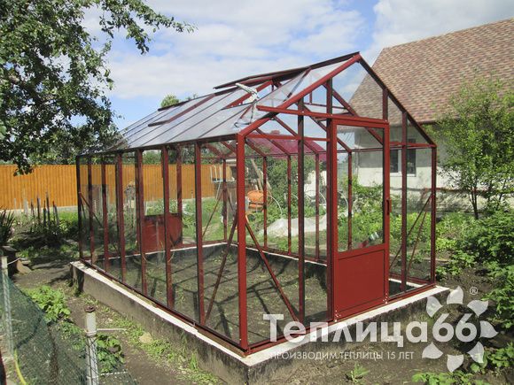 Теплица botanik standard под стекло 2,8х4,4 м