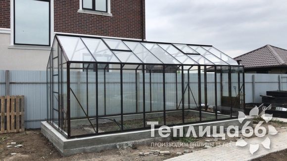 Теплица botanik standard под стекло, ширина 2,8 м