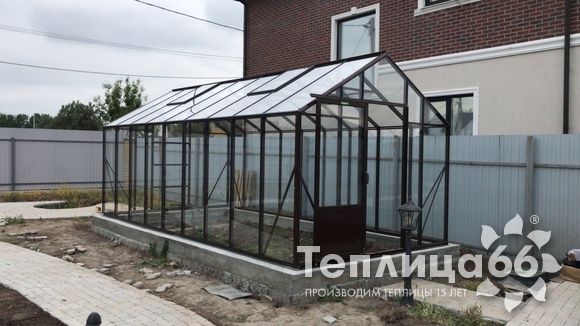 Теплица botanik standard под стекло, ширина 2,8 м