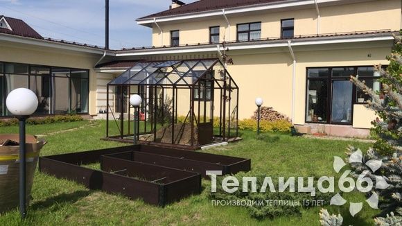 Теплица botanik standard под стекло, ширина 2,8 м