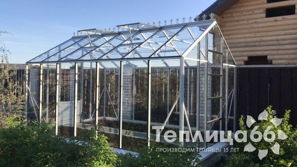 Теплица botanik standard под стекло, ширина 2,8 м