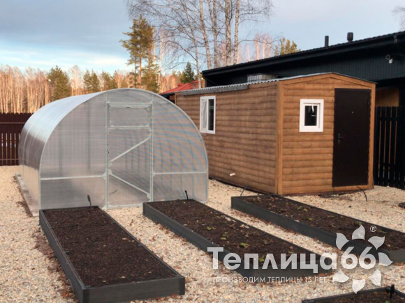Теплица Рада Макси из поликарбоната, ширина 3 м