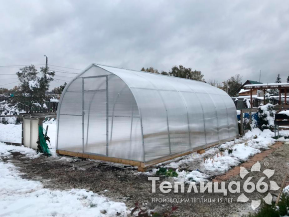 Теплица Рада Росинка Люкс из поликарбоната шириной 3 метра (шаг 0,65 м)