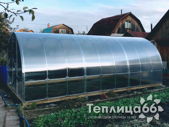 Теплица Рада Макси из поликарбоната, ширина 3 м