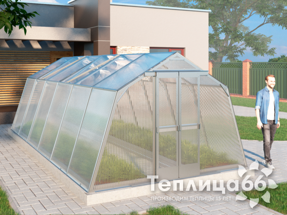 Теплица Мята под поликарбонат, 3x6 метра