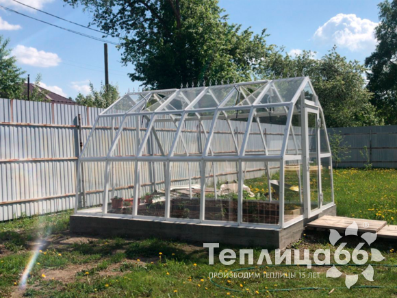 Теплица Рада Исеть под стекло, ширина 3 метра (Калькулятор)