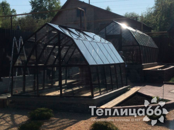 Теплица Рада Исеть под стекло, ширина 3 метра (Калькулятор)