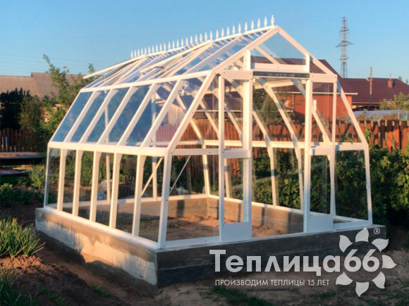Теплица Рада Исеть под стекло, ширина 3 метра (Калькулятор)