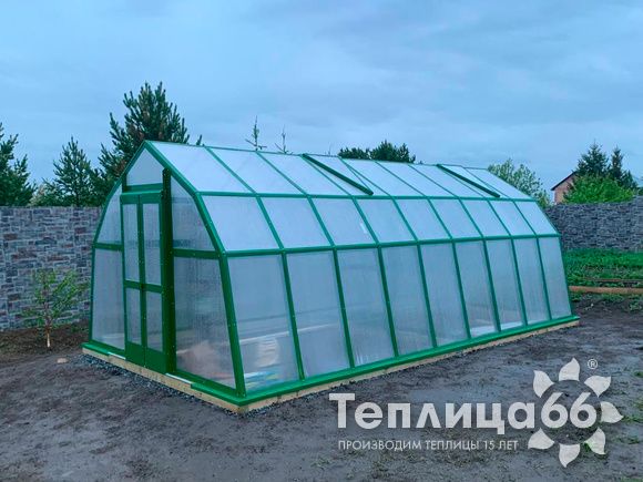 Теплица Рада Байкал из поликарбоната, ширина 3 метра