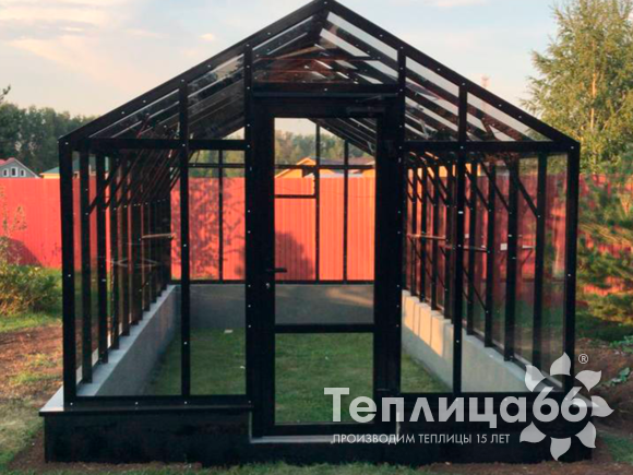 Теплица Гарденикс 3 С (под стекло), ширина 3 м
